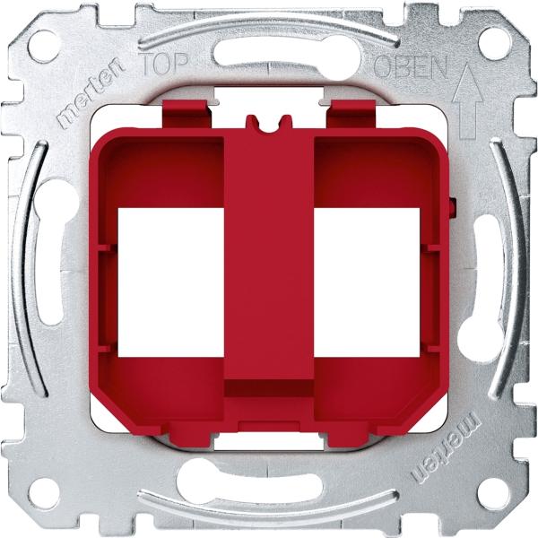 PLACA DE SOPORTE PARA CONECTOR JACK 2f ROJO