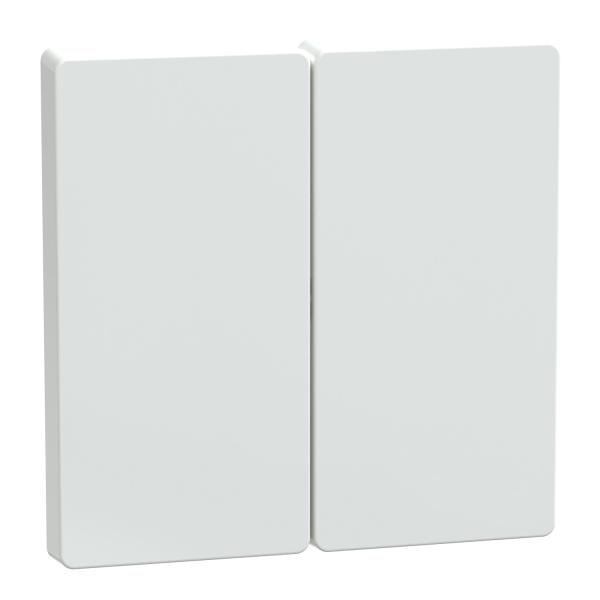 Tecla, TeclaD-Life, 2-gang, Blanco Artico