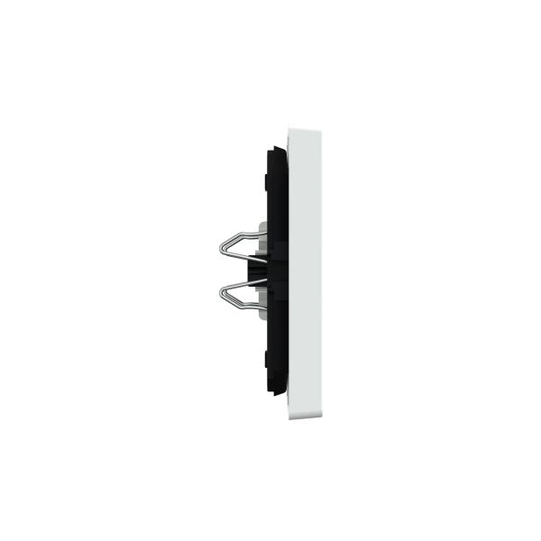 Interr. balancín, Merten System Design, para interruptor persiana enrollable y pulsador, blanco loto