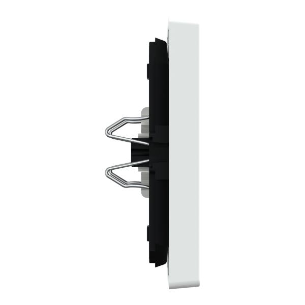 Interr. balancín, Merten System Design, para interruptor persiana enrollable y pulsador, blanco loto