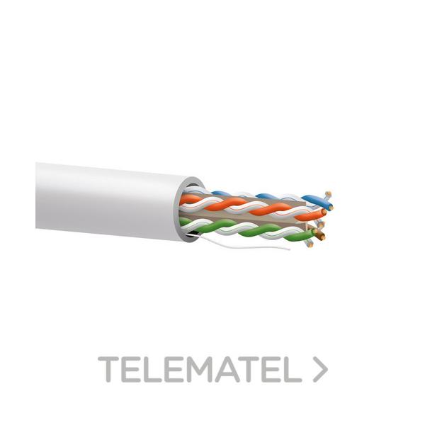 CABLE Cat6 U/UTP BC 24AWG-0,51mm LSZH Dca-s2d2a2 BLANCO (CARRETE EN CAJA 305m)