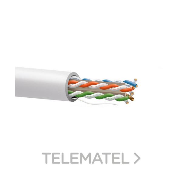 CABLE Cat6 U/UTP BC 24AWG-0,51mm LSZH Dca-s2d2a2 BLANCO (EN BOBINA 500m)