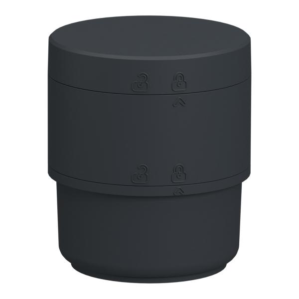 UNIDAD BASE HARMONY XVB7 DIÁMETRO 70mm BASE DC CON ADAPTADOR Y TAPA GRIS