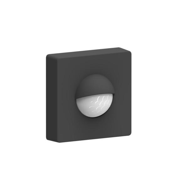 DETECTOR DE MOVIMIENTO Y PRESENCIA DE SUPERFICIE EN PARED 180º NEGRO