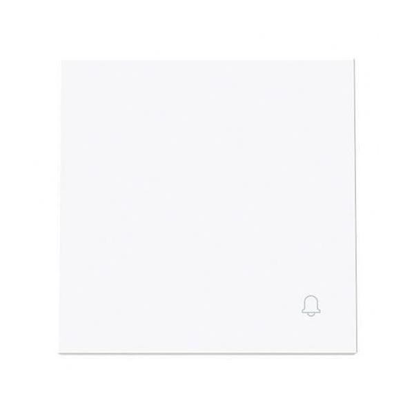 TECLA PULSADOR TIMBRE SERIE VEGA BLANCO BRILLO