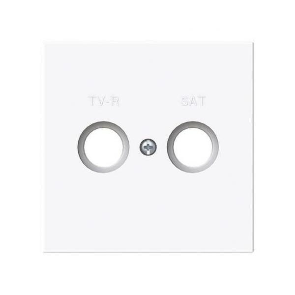 TAPA TOMA TV-R/SAT SERIE VEGA BLANCO MATE