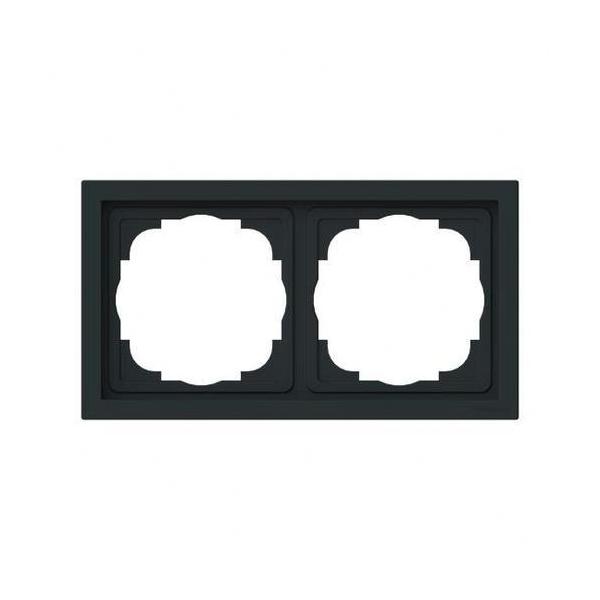 MARCO 2 ELEMENTOS SERIE VEGA NEGRO MATE