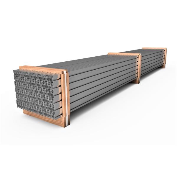 PERFIL PARA GUÍA DE MÓDULOS G1 1230mm EN ALUMINIO ANODIZADO