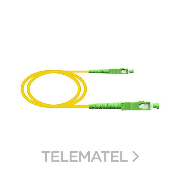 LATIGUILLO SX SC/APC-SC/APC SM A2 1, 9mm LSZH-FR AMARILLO 0,6m