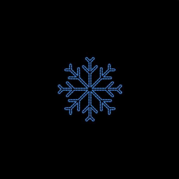 MOTIVO NAVIDEÑO STAR FLAKE AVANT AZUL 80cm