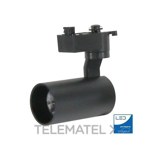 FOCO LED PARA CARRIL NEGRO BERNA 12W MONOFÁSICO 3000K