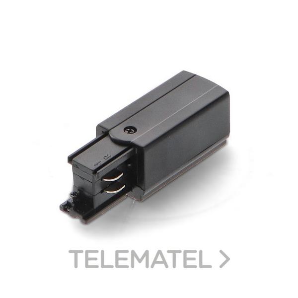 CONECTOR Y TAPÓN PARA CARRIL TRIFÁSICO NEGRO