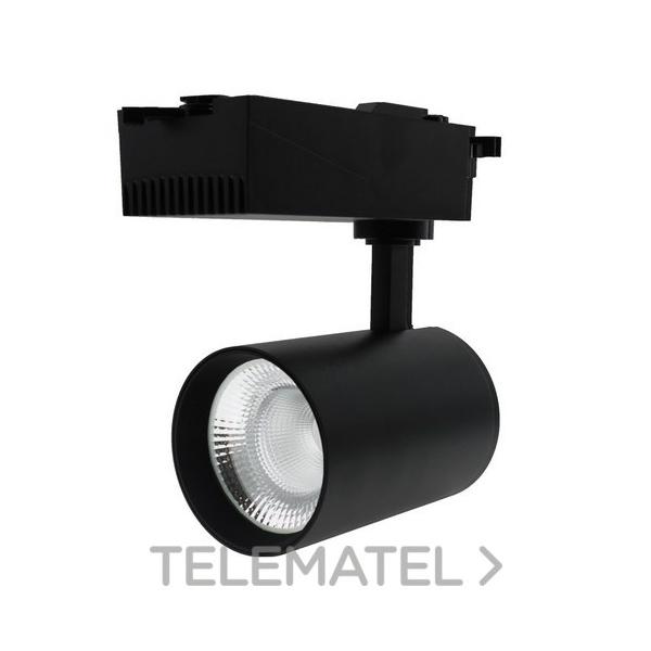 FOCO LED PARA CARRIL PROLUX NEGRO 40W MONOFÁSICO 3000K