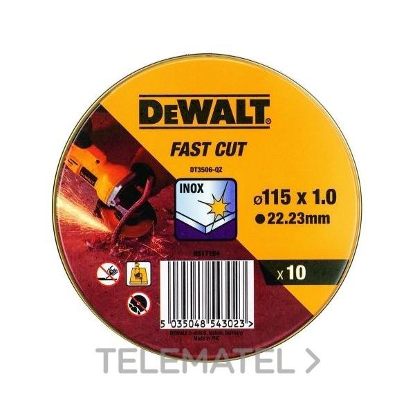 DISCO CORTE PLANO ALTO RENDIMIENTO DIÁMETRO 115x1mm