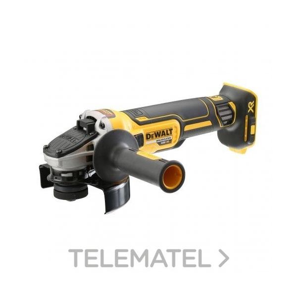 MINI-AMOLADORA S/ESCOB.XR 18V 125mm S/CARGADOR/BATERÍA C/FRENO,EMBG.ARRANQ.SUAVE