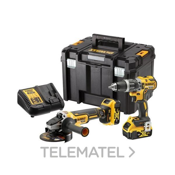 KIT XR 18V DCD796 TDRO.PERC.+DCG405 AMOL.+2 BATS.LI-ION 5Ah+MALETÍN TSTAK VI