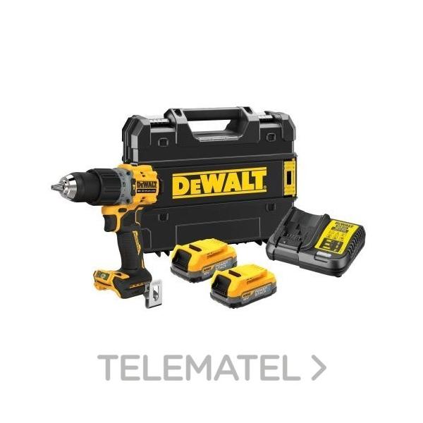 TALADRO PERCUTOR COMPACTO SIN ESCOBILLAS XR 18V POWERSTACK 2 VELOCIDADES