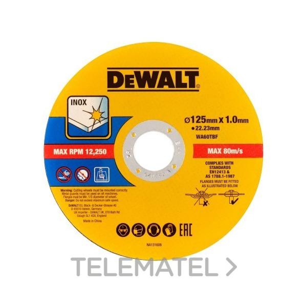 PACK DE 25 DISCOS DE 125mm X 1mm