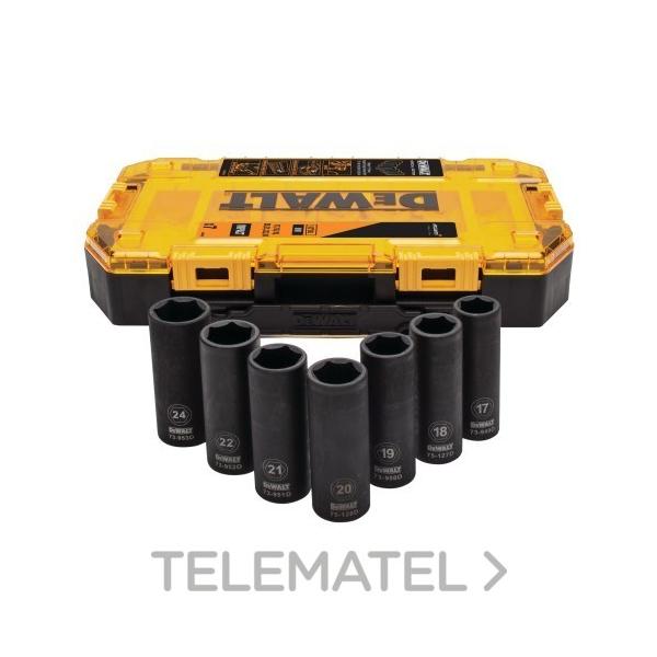 SET 7 VASOS DE IMPACTO 1/2" EDICIÓN MCLAREN: Ø 17, 18, 19, 20, 21, 22, 24mm