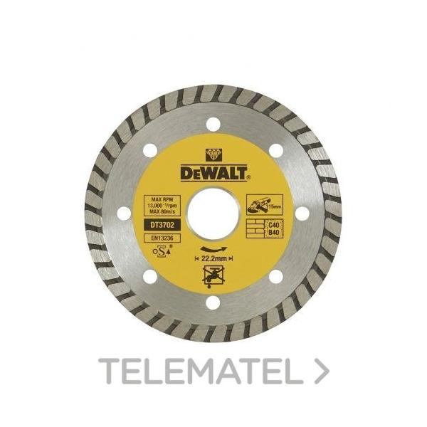 DISCO DMTE.TURBO CT.SECO d.115x22,2mm P/PDRA.MARM.GNT