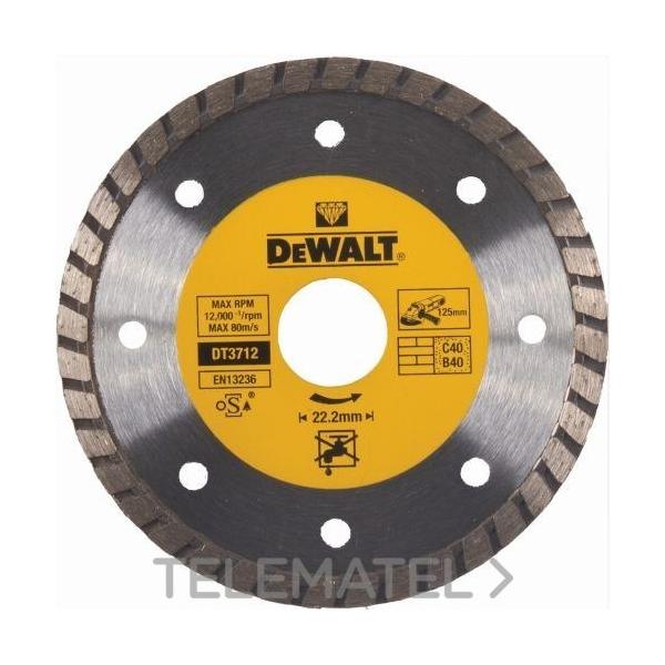 DISCO DMTE.TURBO CT.SECO d.125x22,2mm P/PDRA.MARM.GNT