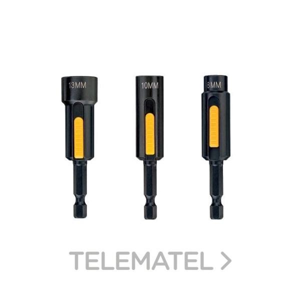 JUEGO LLAVE VASO HEXAGONAL MAGNÉTICO 8-10-13mm( 3u)